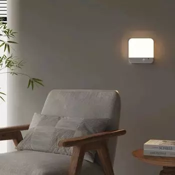 Светодиодный потолочный светильник с датчиком движения человека, 3 цвета света, плавная регулировка яркости, лестница, коридор, спальня, домашний декор, потолочный светильник, ночник 3 light color