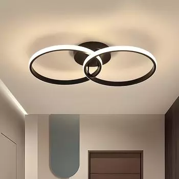 Светодиодный потолочный светильник с двойным кольцом 42 Вт, нейтральный внутренний потолочный светильник 4500K, современный светодиодный потолочный светильник для гостиной, кухни, спальни
