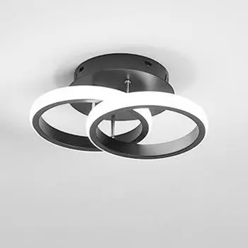 Светодиодный потолочный светильник, современная люстра для спальни, гостиной, столовой, черно-белый проход, комнатный светильник, коридор, дом, балкон