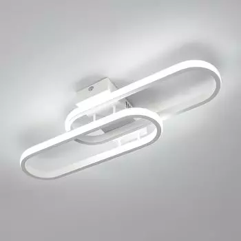 Светодиодный потолочный светильник современный 50 см, потолочный светильник для спальни, акриловый белый для гостиной, спальни, кухни, ванной комнаты, балкона