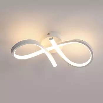Светодиодный потолочный светильник Современный дизайн Теплый потолочный светильник 3000K Подходит для гостиной Спальня Ресторан Офис Белый