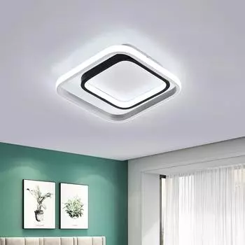 Светодиодный потолочный светильник, современный потолочный светильник 33 Вт, 3300 лм, акриловый и металлический потолочный светильник 6000 К