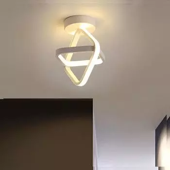 Светодиодный потолочный светильник, Светодиодный потолочный светильник для современной гостиной, Светильники для прихожей, холодный белый свет 6000 К, диаметр 22 см