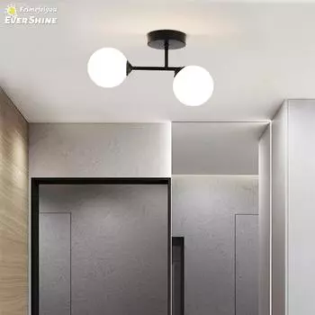 Светодиодный потолочный светильник Внутреннее освещение для домашнего декора Спальня Гостиная Обеденный стол Гардероб Коридор Скандинавский потолочный светильник 3 Light colors