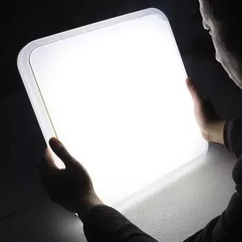 Светодиодный потолочный светильник, высокая яркость, без мерцания, без бликов, защита глаз, классический квадратный потолочный светильник, светильник для внутреннего освещения серебряный