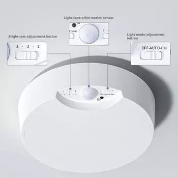 Светодиодный потолочный светильник Yousheng с дистанционным управлением, функцией памяти и регулировкой яркости, питание от аккумулятора, USB-перезаряжаемый датчик движения, внутреннее освещение для шкафа белый