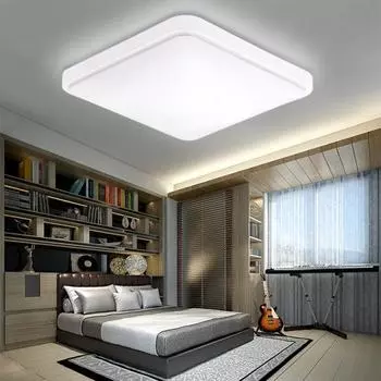 Светодиодный потолочный светильник Yousheng, высокая яркость, без мерцания, без бликов, защита глаз, классический квадратный потолочный светильник для внутреннего освещения серебряный