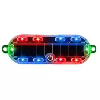 Светодиодный предупреждающий фонарь на солнечной энергии для автомобиля, мотоцикла, транспортного средства, велосипеда, задний фонарь, мигающий стробоскоп, предупреждающий свет