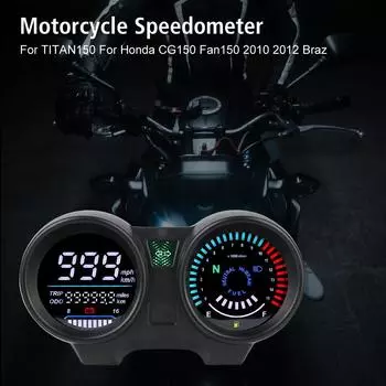 Светодиодный прибор мотоцикл цифровой спидометр для TITAN150 для Honda CG150 Fan150 многофункциональный прибор чёрный