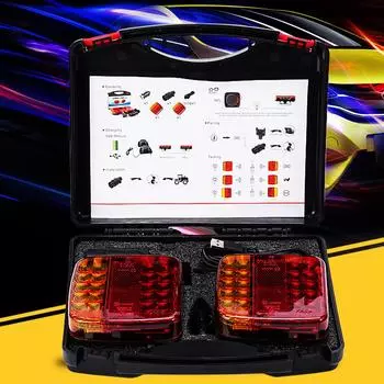 Светодиодный прицеп Светодиодный задний фонарь Задний фонарь для грузовика Светодиодный фонарь Зажигалка для автомобиля Задний фонарь One Size чёрный