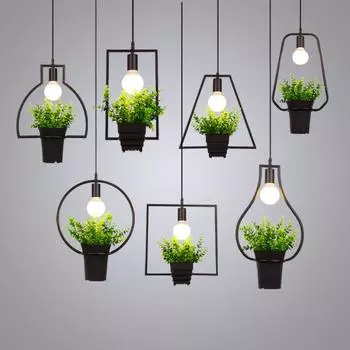 Светодиодный промышленный стиль из кованого железа, подвесной потолочный светильник для украшения diamond