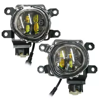 Светодиодный противотуманный блок для Toyota с лучом Светодиодный блок противотуманная фара линзового типа заменяет оригинальный светодиодный противотуманный свет на неоригинальные детали для модернизации противотуманных фар, для автомобилей, интегрирован