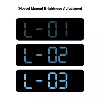 Светодиодный прямоугольный электронный цифровой будильник с регулируемой яркостью, красочным шрифтом, креативные настенные часы с цифрами для декора спальни