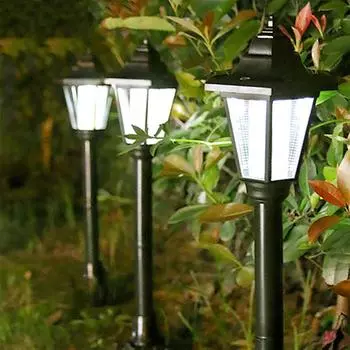 Светодиодный путь на солнечной энергии, эффективные солнечные панели, наружное освещение от заката до рассвета, уличный светильник для забора, для дорожки, крыльца, двора, садовой дорожки, фасада One Size