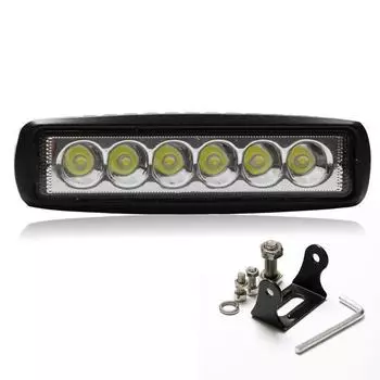 Светодиодный рабочий фонарь Off-Road мощностью 18 Вт с 6 светодиодами для транспортных средств - прожектор для технического обслуживания LD-P003-18W model, 160mm48mm63mm