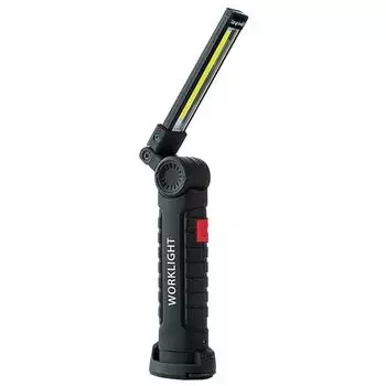 Светодиодный рабочий свет COB USB перезаряжаемый вращающийся складной фонарик 5 режимов портативный ручной фонарь L