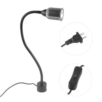 Светодиодный рабочий светильник 10 Вт, светодиодный регулируемый светильник для обслуживания шеи с магнитным основанием для швейной машины, США