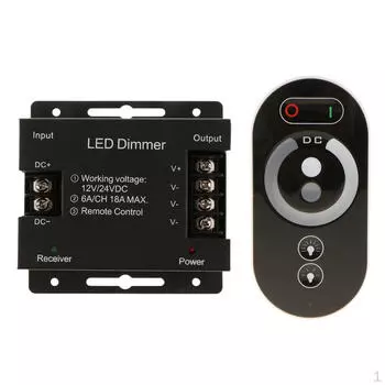 Светодиодный радиочастотный пульт дистанционного управления для одного цвета DC12-24V