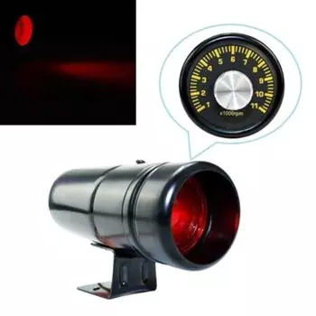 Светодиодный регулируемый тахометр об/мин тахометр переключатель света 1000-11000 об/мин универсальный 37 мм автомобильный счетчик тахометра синий