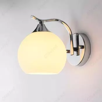 Светодиодный роскошный E27 стеклянный абажур для изголовья кровати настенный светильник для спальни, гостиной, современный простой креативный настенный светильник для коридора Warm light