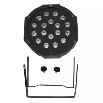 Светодиодный сценический свет 18 X 1 Вт, звуковая активация, управление DMX 512, RGB, Par Can Light для вечеринки, свадьбы, клуба US Plug AC90-240V, 50-60Hz