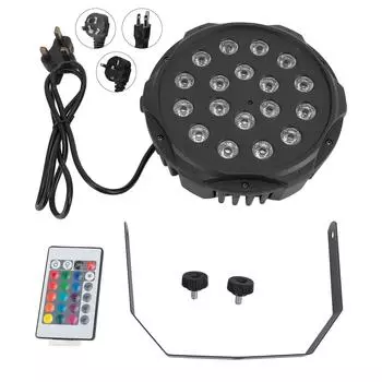 Светодиодный сценический свет 18 X 3 Вт DMX 512 контроллер звуковая активация режим Master Slave DJ Party Lights для Sta US Plug 100-240V