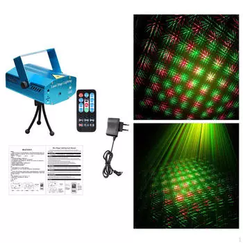 Светодиодный сценический свет 7 цветов RGB стробоскопическая проекторная лампа для уличных вечеринок вечеринка синий синий