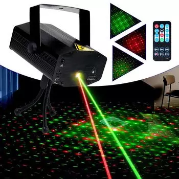 Светодиодный сценический свет DJ KTV Disco Lights Проектор Портативный лазерный светильник Flash для Рождества Хэллоуина Проектор для вечеринки, свадьбы, бара EU Plug