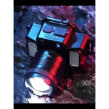 Светодиодный сенсорный налобный фонарь для кемпинга, рыбалки, поиска, T51, зумируемый, супер яркий налобный фонарь, перезаряжаемые передние фонари, фары, 5 стилей