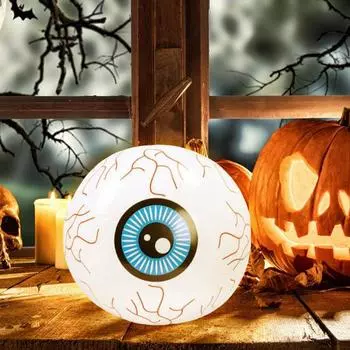 Светодиодный шар на Хэллоуин, декоративный световой шар с дистанционным управлением, надувной глазной шар, тыквенный шар, украшение для домашнего двора, бассейна, вечеринки, дома с привидениями A