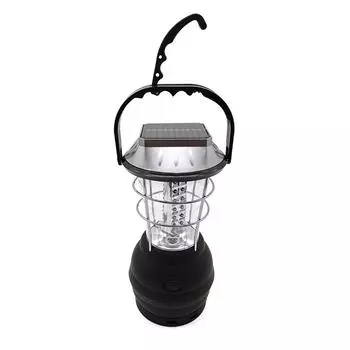 Светодиодный солнечный фонарь для кемпинга, перезаряжаемый, ручной фонарь с 3-мя источниками питания и USB-кабелем, крошечный блок питания для 3 белый