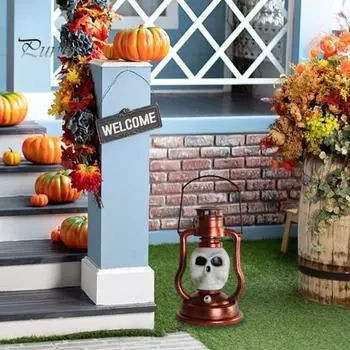 Светодиодный солнечный свет с ручкой, перезаряжаемый IP44, водонепроницаемый, легко повесить, уличный фонарь на солнечной энергии, украшение на Хэллоуин серебряный