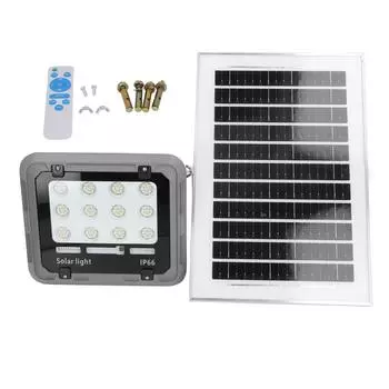 Светодиодный солнечный светильник 96 светодиодов 100 Вт 1000 лм супер яркий IP66 водонепроницаемый солнечный светильник от заката до рассвета с пультом дистанционного управления