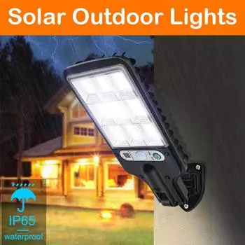 Светодиодный солнечный светильник, уличный настенный светильник, 3 режима, водонепроницаемый, датчик движения, индукционный светильник для сада, террасы, гаражных ворот, уличного освещения