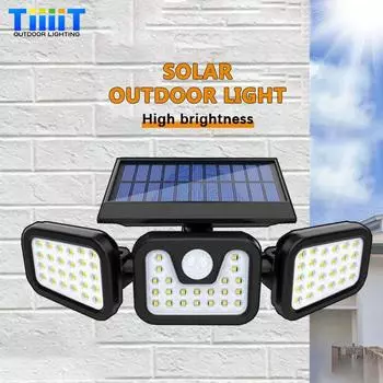 Светодиодный солнечный уличный настенный светильник IP65 водонепроницаемый светильник может свободно вращаться, датчик человеческого тела настенный светильник дорожка освещение двора