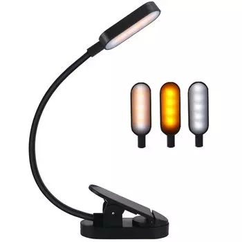 Светодиодный столик для чтения книг с клипсами, легкий на USB-накопителе, 9 светодиодов, 3 уровня цвета, плавный, маленький и простой в использовании, свет, свет, свет, глаза, перезаряжаемый,