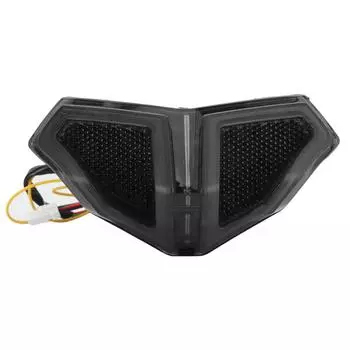 Светодиодный стоп-сигнал, задний фонарь, поворотник, светодиодный задний фонарь для мотоцикла, дымчатая линза, высокая яркость, подходит для 848/1098/1198 чёрный