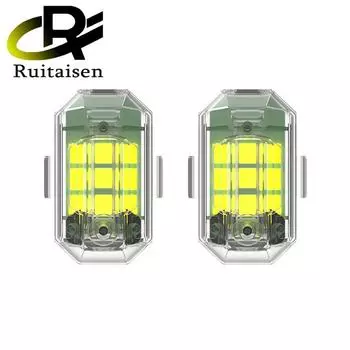 Светодиодный стробоскоп для мотоцикла, автомобиля, велосипеда, скутера, беспроводной пульт дистанционного управления, сигнальная лампа для предотвращения столкновений, мигающий индикатор 1 piece