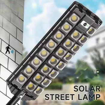 Светодиодный супер яркий уличный солнечный фонарь с датчиком движения, водонепроницаемый солнечный свет для двора, загородного дома, настенный светильник 1PCS