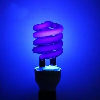 Светодиодный свет 220 В 15 Вт 20 Вт 3OW 40 Вт E27 Ультрафиолетовая УФ-спиральная энергосберегающая лампа BlackLight 15W Spiral