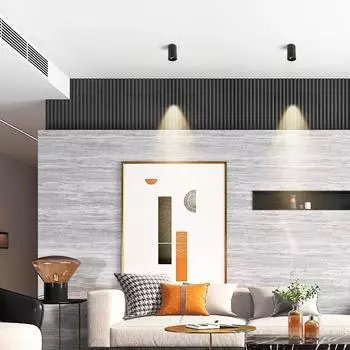 Светодиодный светильник 12 Вт 20 Вт 30 Вт потолочные точечные светильники гостиная лампа скандинавское освещение для кухни проход точечный светильник накладной AC90-260v 3000K Warm White