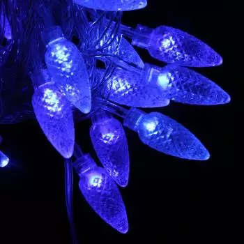 Светодиодный светильник US Plug синий