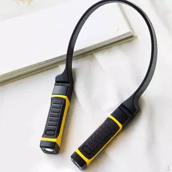 Светодиодный светильник для чтения на шею, портативный, вращающийся на 105 градусов, перезаряжаемый, для общежития