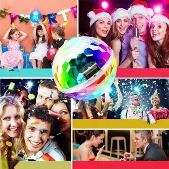 Светодиодный светильник для диско-шара, высокая яркость, Plug-Play, компактный размер, портативный универсальный RGB-светильник для украшения вечеринки A