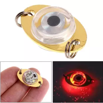 Светодиодный светильник для глубокой падения, мигающий кальмар для подводной рыбалки с брелоками Red