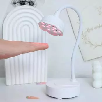 Светодиодный светильник для ногтей, сушилка для ногтей, портативная 12 Вт, перезаряжаемая индукционная гелевая лампа, складной USB для сушки лака, маникюрные инструменты