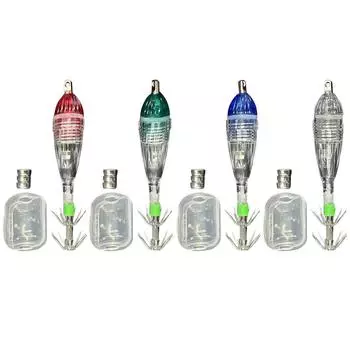 Светодиодный светильник для приманки для рыбалки, мигающая лампа для приманки с крючком для зонта для рыбалки разноцветный