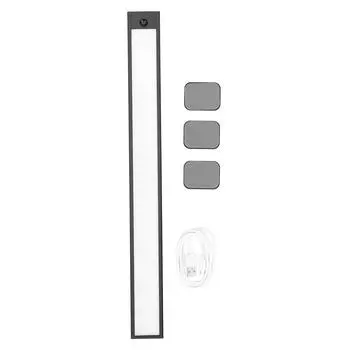 Светодиодный светильник для шкафа 400 мм 6000K USB зарядка датчик движения 9 мм ультратонкий светильник для шкафа