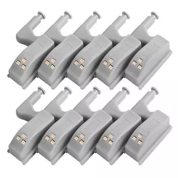 Светодиодный светильник для шкафа, датчик петли, автоматический переключатель двери шкафа, шкафа 1 Pcs белый