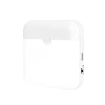 Светодиодный светильник для шкафа с USB-подзарядкой, настенный светильник с магнитной присоской, прочные умные ночники white light